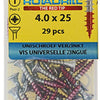 Rotadrill 1039776 - vite universale vk pzd vz 4.0x25mm (29) | 6 pezzi