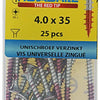 Rotadrill 1039778 - vite universale vk pzd vz 4.0x35mm (25) | 6 pezzi