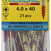 Rotadrill 1039779 - vite universale vk pzd vz 4.0x40mm (21) | 6 pezzi