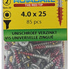 Rotadrill 1039934 - universeelschroef vktx vz 4.0x25mm (85) | 6 stuks