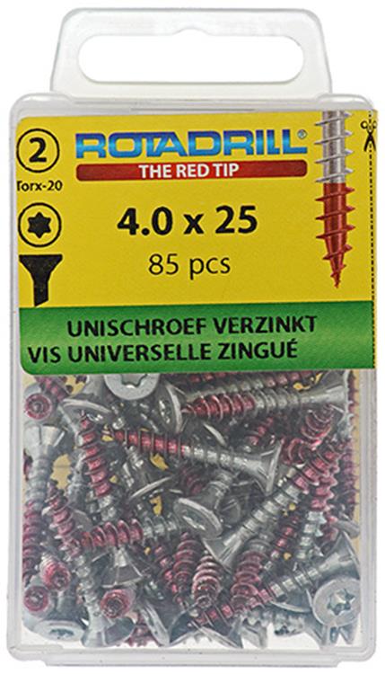 Rotadrill 1039934 - vite universale vktx vz 4.0x25mm (85) | 6 pezzi
