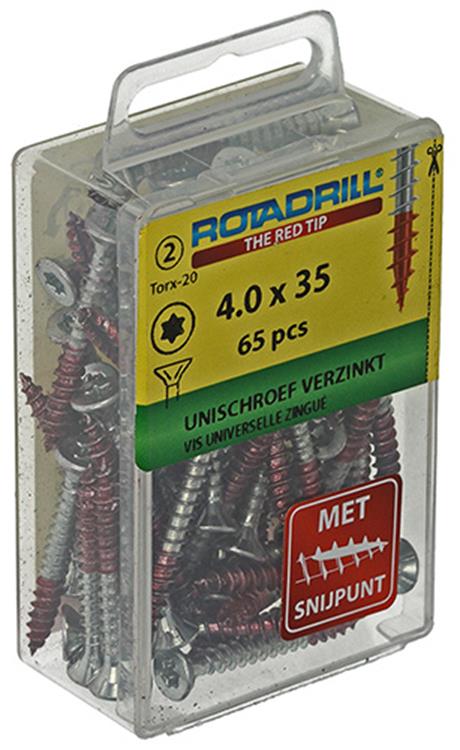 Rotadrill 1039936 - vite universale vktx vz 4.0x35mm (65) | 6 pezzi