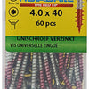 Rotadrill 1039937 - vite universale vktx vz 4.0x40mm (60) | 6 pezzi