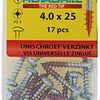 Rotadrill 1039844 - tornillo universal ck pzd vz 4.0x25mm (17) | 6 piezas