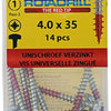 Rotadrill 1039845 - tornillo universal ck pzd vz 4.0x35mm (14) | 6 piezas
