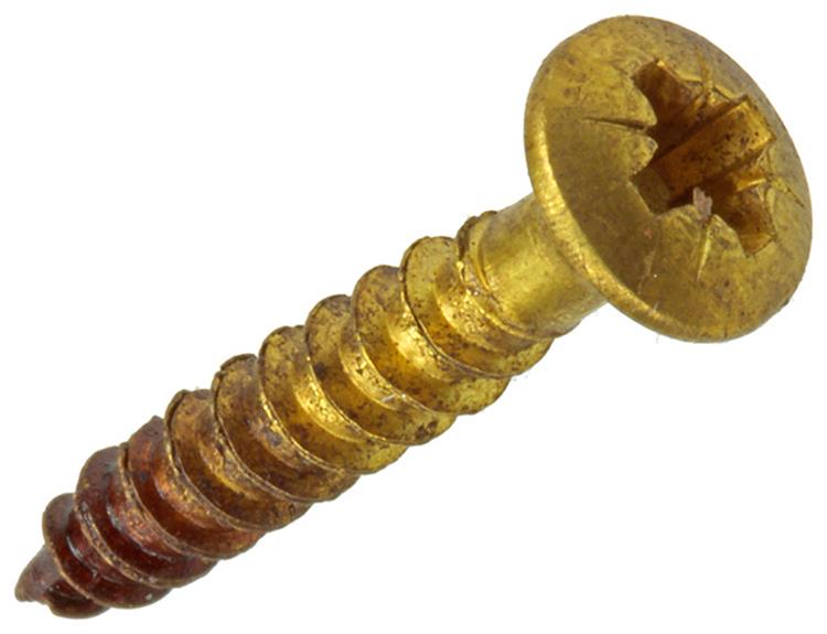 Rotadrill 1039883 - vite universale ottone lk pzd 4.0x25mm (23) | 6 pezzi