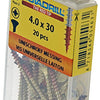 Rotadrill 1039884 - vite universale ottone lk pzd 4.0x30mm (20) | 6 pezzi