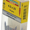 Rotadrill 1039857 - universeelschroef vk pzd rvs-a2 4.0x20mm (14) | 6 stuks