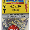 Rotadrill 1039878 - universeelschroef ck pzd rvs 4.0x20mm (28) | 6 stuks