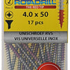 Rotadrill 1039867 - universeelschroef vk pzd rvs 4.0x50mm (17) | 6 stuks