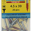 Rotadrill 1039781 - vite universale vk pzd vz 4,5x30mm (20) | 6 pezzi