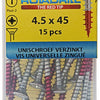 Rotadrill 1039782 - vite universale vk pzd vz 4,5x45mm (15) | 6 pezzi