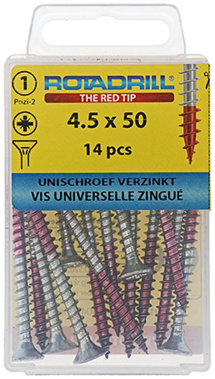 Rotadrill 1039783 - vite universale vk pzd vz 4,5x50mm (14) | 6 pezzi