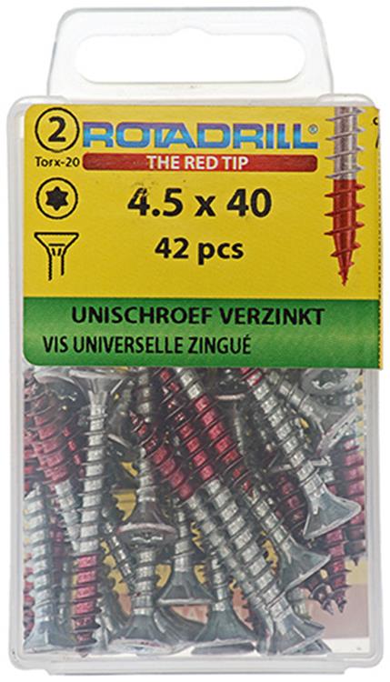Rotadrill 1039943 - vite universale vktx vz 4,5x40mm (42) | 6 pezzi