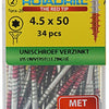 Rotadrill 1039944 - vite universale vktx vz 4,5x50mm (34) | 6 pezzi
