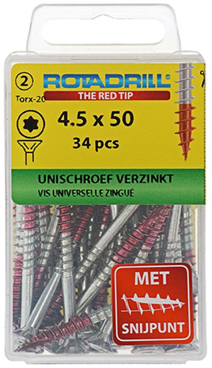 Rotadrill 1039944 - vite universale vktx vz 4,5x50mm (34) | 6 pezzi