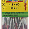 Rotadrill 1039945 - tornillo universal vktx vz 4,5x60mm (30) | 6 piezas