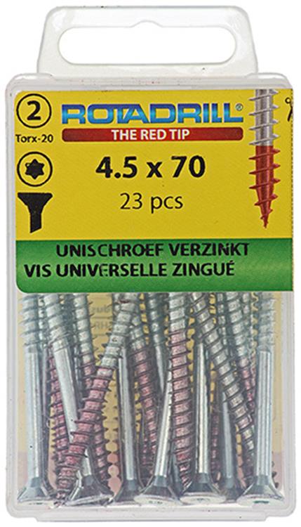 Rotadrill 1039946 - vite universale vktx vz 4,5x70mm (23) | 6 pezzi