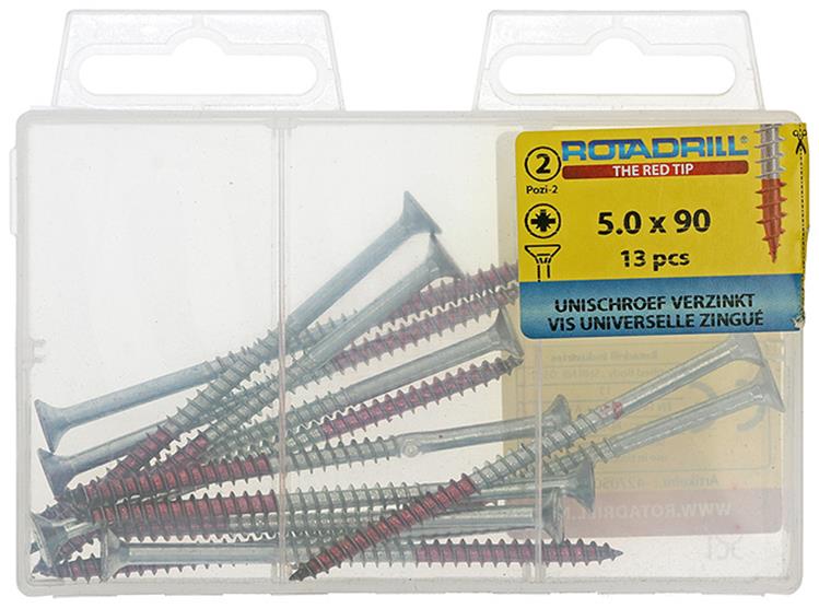 Rotadrill 1039821 - vite universale vk pzd vz 5,0x90mm (13) | 6 pezzi