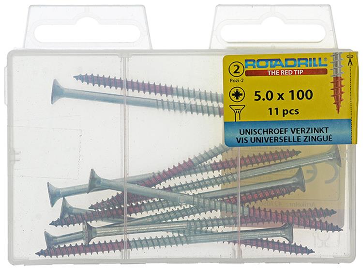 Rotadrill 1039822 - vite universale vk pzd vz 5.0x100mm (11) | 6 pezzi