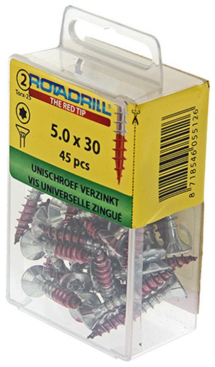Rotadrill 1039947 - vite universale vktx vz 5.0x30mm (45) | 6 pezzi