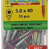 Rotadrill 1039948 - vite universale vktx vz 5.0x40mm (35) | 6 pezzi