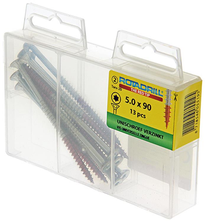 Rotadrill 1039953 - vite universale vktx vz 5.0x90mm (13) | 6 pezzi
