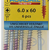 Rotadrill 1039787 - vite universale vk pzd vz 6.0x60mm (6) | 6 pezzi