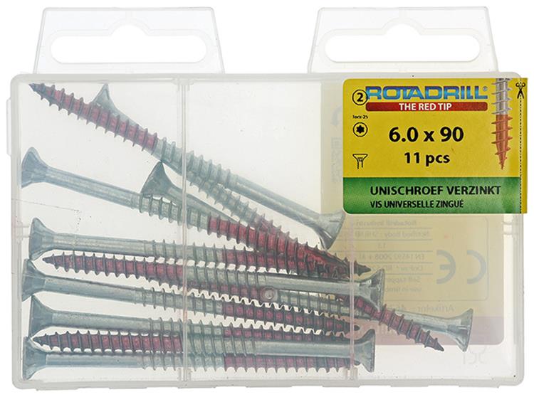 Rotadrill 1039956 - vite universale vktx vz 6.0x90mm (11) | 6 pezzi