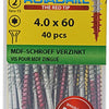 Rotadrill 1039914 - mdf-schroef 75°-vk tx vz 4.0x60mm (40) | 6 stuks