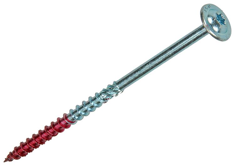 Rotadrill 1040018 - houtbouwschroef tellerkop vz tx 8.0x160mm(15) | 4 stuks