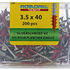 Rotadrill 1040007 - tornillo de suelo 75°-vk tx vz 3,5x40mm (200) | 4 piezas