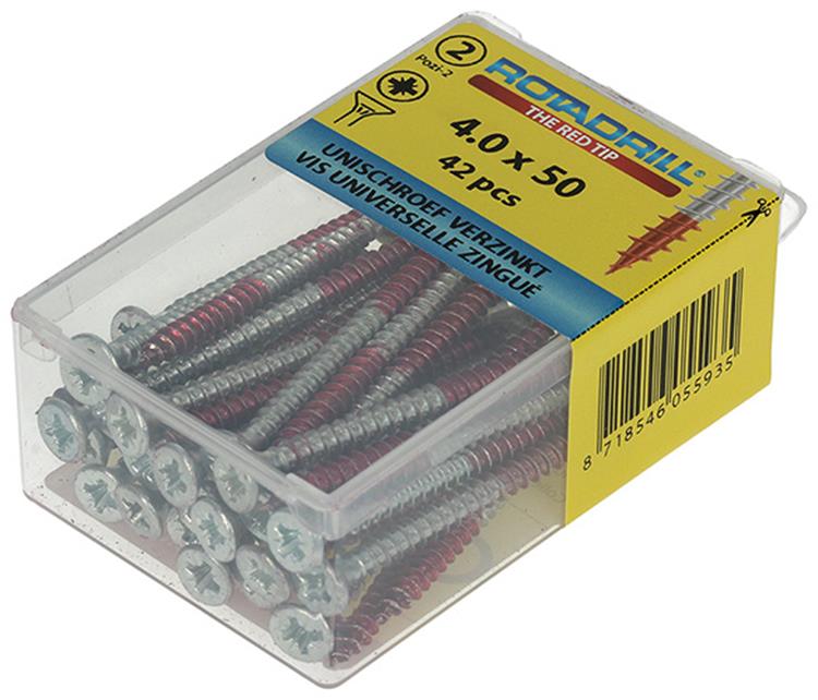 Rotadrill 1039802 - vite universale vk pzd vz 4.0x50mm (42) | 6 pezzi
