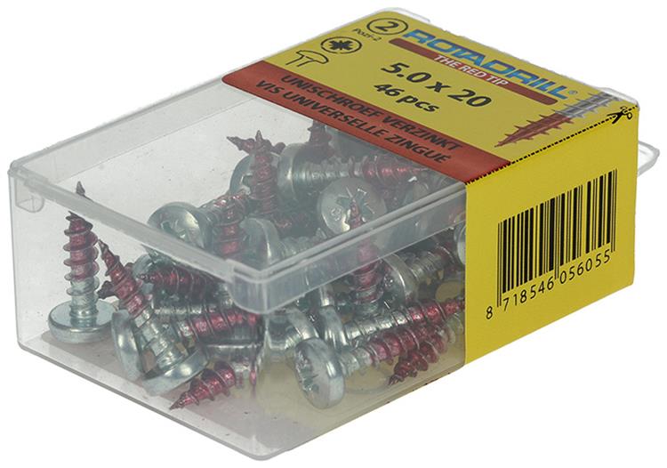 Rotadrill 1039832 - vite universale ck pzd vz 5.0x20mm (46) | 6 pezzi