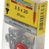 Rotadrill 1039870 - universeelschroef lk pzd rvs-a2 3.5x20mm (30) | 6 stuks
