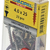 Rotadrill 1039872 - universeelschroef lk pzd rvs-a2 4.0x25mm (23) | 6 stuks