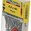 Rotadrill 1039874 - universeelschroef lk pzd rvs-a2 4.0x40mm (19) | 6 stuks