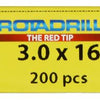 Rotadrill 1039960 - vite universale vkpzd vz 3.0x16mm (200) | 4 pezzi