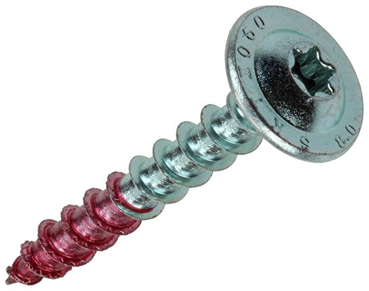 Rotadrill 1040013 - houtbouwschroef tellerkop vz tx 8.0x60mm (25) | 4 stuks