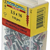 Rotadrill 1039826 - tornillo universal ck pzd vz 3,5x16mm (110) | 6 piezas