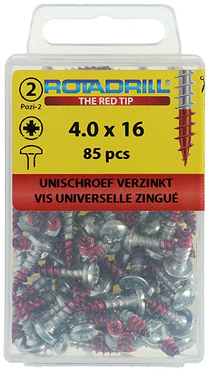 Rotadrill 1039828 - vite universale ck pzd vz 4.0x16mm (85) | 6 pezzi