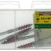 Rotadrill 1039920 - houtbouwschroef tellerkop vz tx 8.0x80mm(6) | 6 stuks