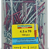 Rotadrill 1040026 - tornillo universal vkpzd vz 4,5x70mm (100) | 4 piezas