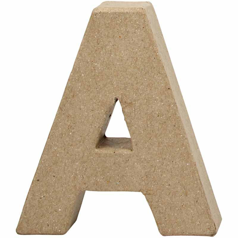 Creativ Company Lettera di cartapesta A, 10 cm