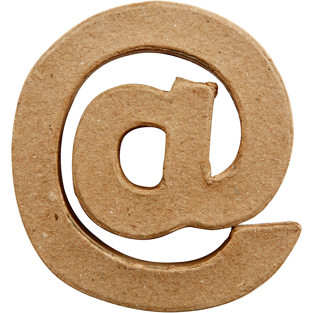 Targa aziendale Creativ, @, h: 10 cm, l: 9 cm, spessore 1,7 cm, 1 pezzo