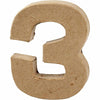 Creativ número de empresa, 3, alto: 10 cm, ancho: 8 cm, grosor 1,7 cm, 1 pieza