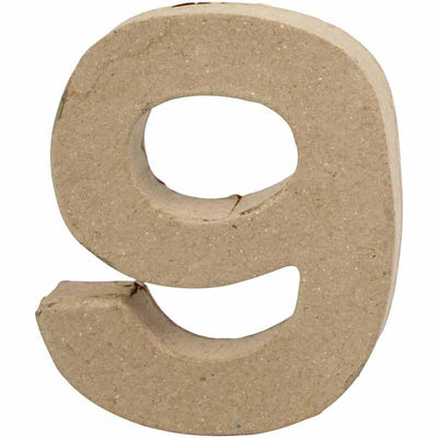 Creativ número de empresa, 9, alto: 10 cm, ancho: 8,5 cm, grosor 1,7 cm, 1 pieza