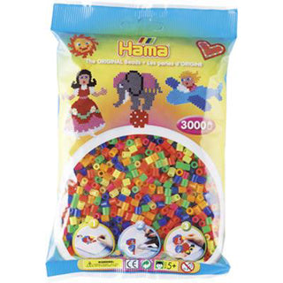 Hama String Bead Mix Neon (201-51), 3000.