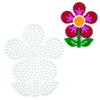 Hama strijkkralen grondplaat bloem wit