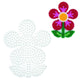 Hama strijkkralen grondplaat bloem wit
